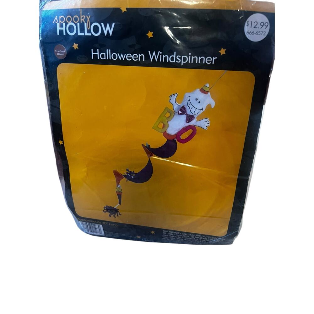 VTG 3D Ghost Parachute Nylon outdoor Windsock Halloween Bat, BOO, wind spinner